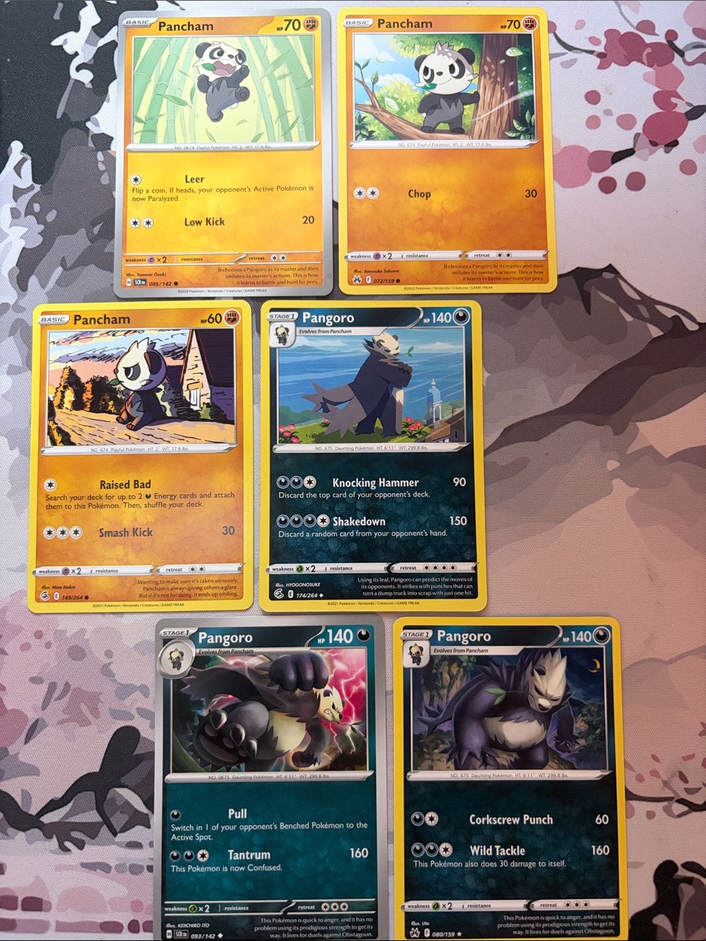 Pancham & Pangoro Evolution Lot | 6 Pokémon Cards | ✨5/$25✨